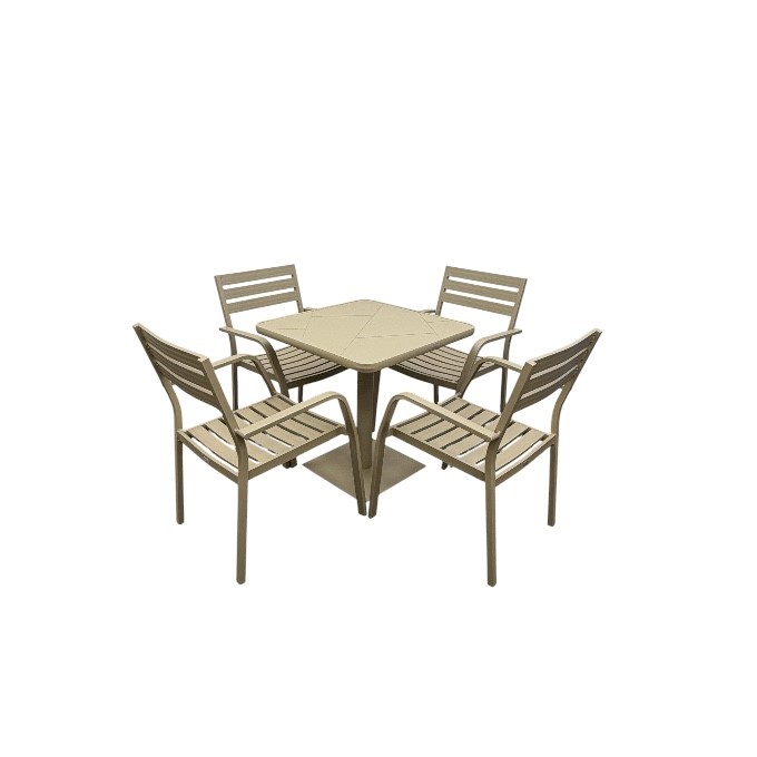 Solana Bistro Set - Dune Khaki Solana Bistro Set - Dune Khaki