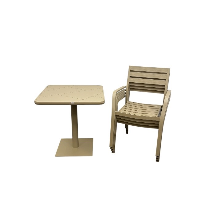 Solana Bistro Set - Dune Khaki Solana Bistro Set - Dune Khaki