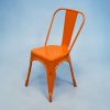 Orange Industrial Tolix Chair Orange Industrial Tolix Chair