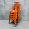 Orange Industrial Tolix Chair Orange Industrial Tolix Chair