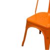 Orange Industrial Tolix Chair Orange Industrial Tolix Chair