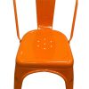 Orange Industrial Tolix Chair Orange Industrial Tolix Chair