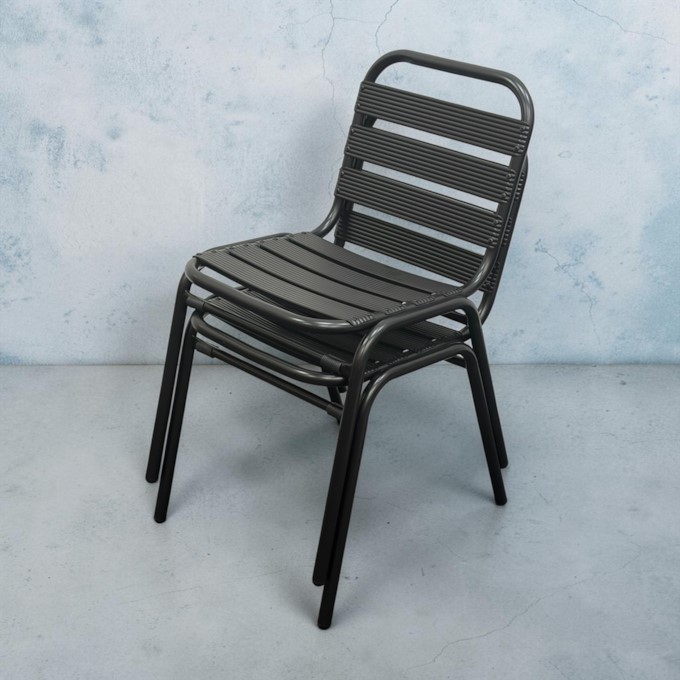 Metal Stacking Bistro Chair