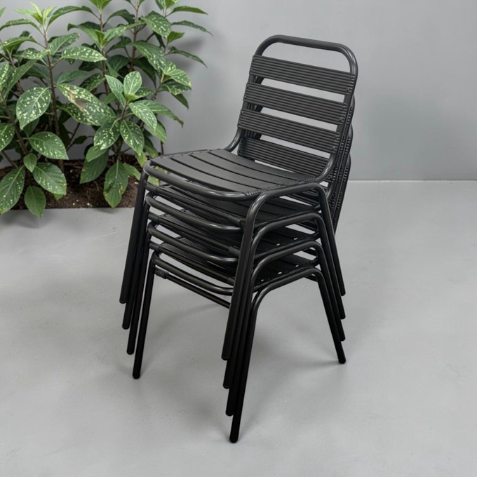 Metal Stacking Bistro Chair