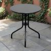 Black Steel Bistro Table Black Steel Bistro Table