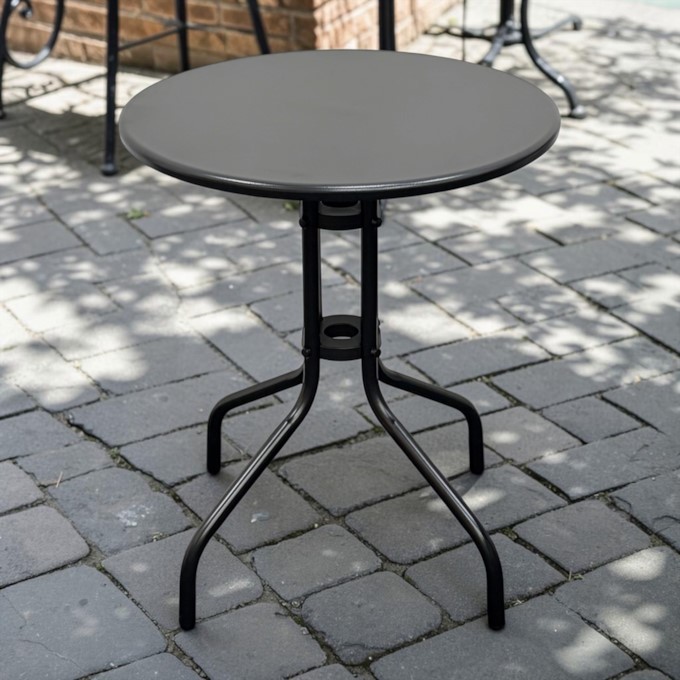 Black Steel Bistro Table Black Steel Bistro Table - BE Furniture Sales