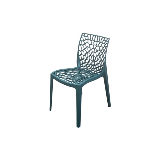 Teal Plastic Stacking Web Chair Teal Plastic Stacking Web Chair