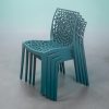Teal Plastic Stacking Web Chair Teal Plastic Stacking Web Chair