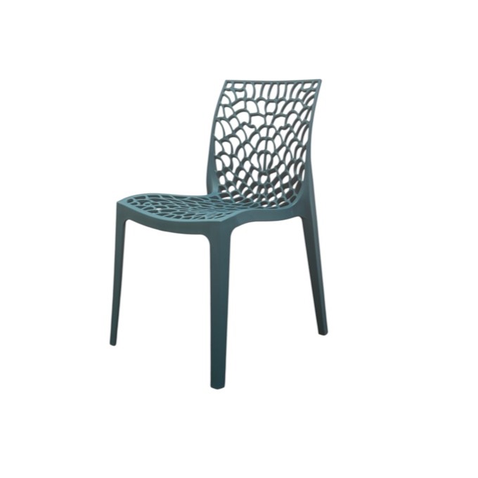 Teal Plastic Stacking Web Chair Teal Plastic Stacking Web Chair
