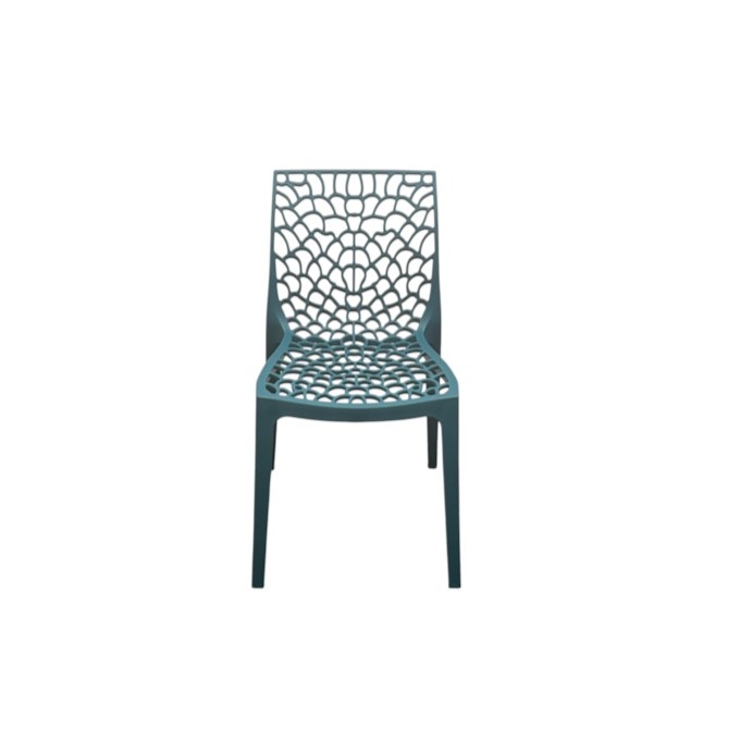 Teal Plastic Stacking Web Chair Teal Plastic Stacking Web Chair