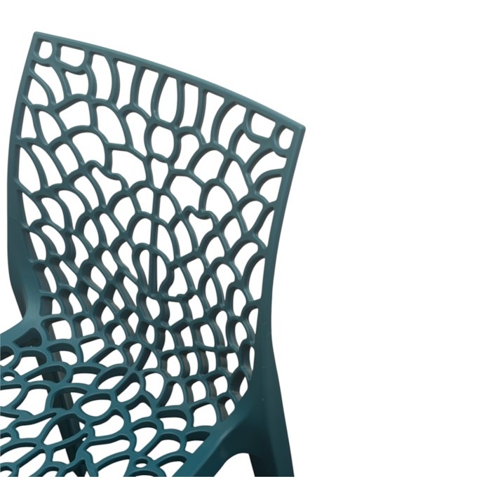 Teal Plastic Stacking Web Chair Teal Plastic Stacking Web Chair
