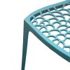 Teal Plastic Stacking Web Chair Teal Plastic Stacking Web Chair