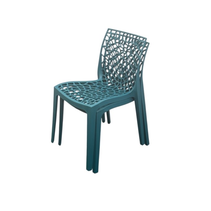 Teal Plastic Stacking Web Chair Teal Plastic Stacking Web Chair