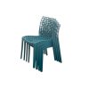 Teal Plastic Stacking Web Chair Teal Plastic Stacking Web Chair