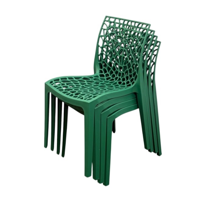 Green Plastic Web Stacking Chair Green Plastic Web Stacking Chair