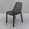 Black Slatted Plastic Stacking Chair Black Slatted Plastic Stacking Chair - BE Furniture Sales
