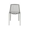 White Slatted Plastic Stacking Chair White Slatted Plastic Stacking Chair