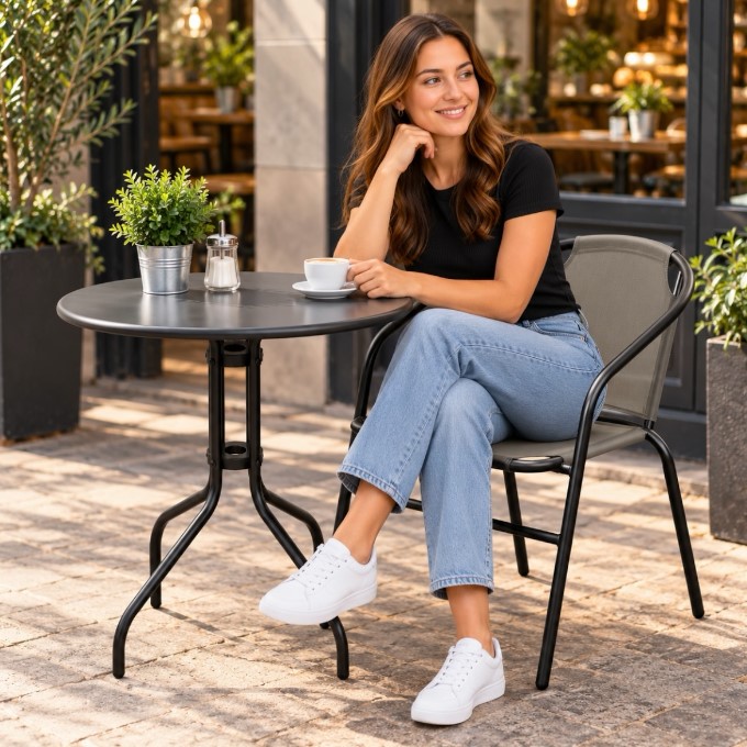 Fabric Stacking Café Chair Fabric Stacking Café Chair