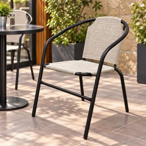 Fabric Stacking Bistro Chairs - BE Furniture Sales