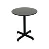 Round Black Pedestal Table Round Black Pedestal Table