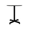 Round Black Pedestal Table Round Black Pedestal Table