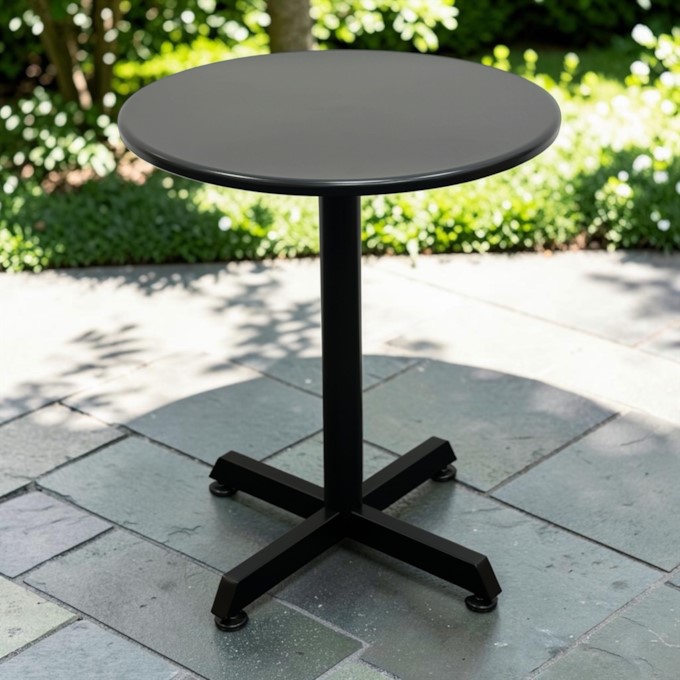 Round Black Pedestal Table Round Black Pedestal Table - BE Furniture Sales