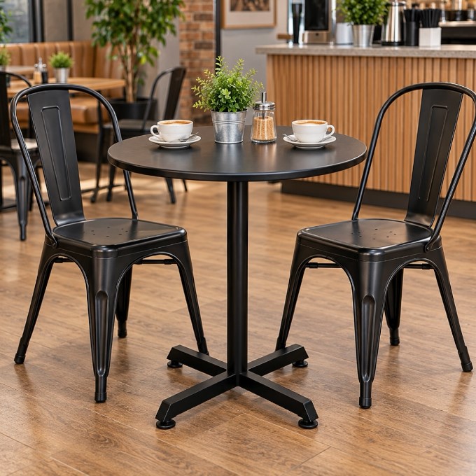 Round Black Pedestal Table Round Black Pedestal Table