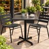 Black Pedestal Bistro Table Black Pedestal Bistro Table