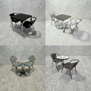 2 Chair Cafe Furniture Sets