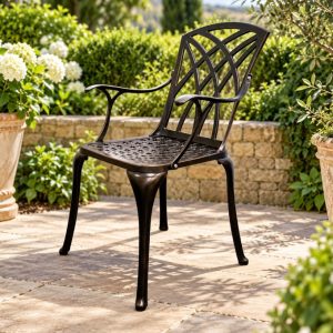 Cast Aluminium Garden Armchair - BE Furniture Sales